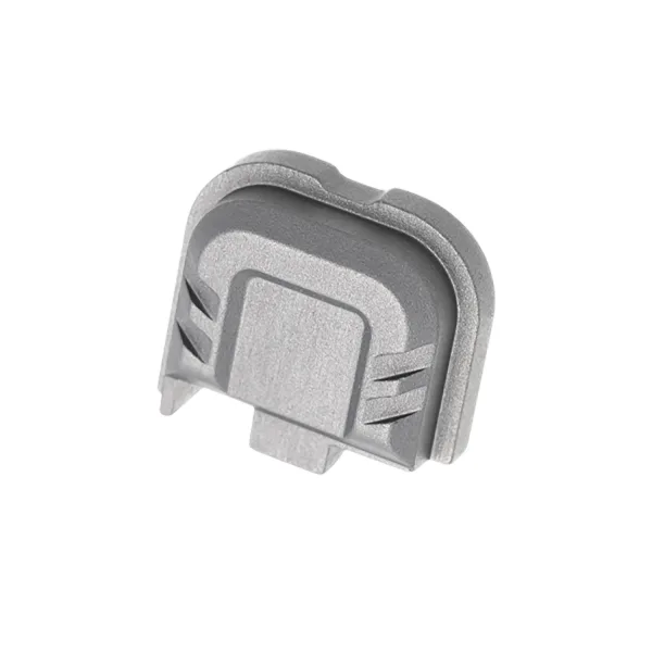 Tyrant CNC TDG43X48SPGREY Slide Cover Plate  Chevron Design Glock 43x/48 Grey Aluminum