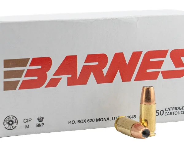 Barnes Bullets 32529   9mmLuger 124gr Semi Jacketed Hollow Point 20 Per Box/10 Case
