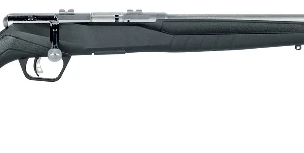 Savage Arms 70802 B Series FVSS Full Size 17 HMR 10+1 21" Matte Heavy Varmint Barrel, Matte Drilled & Tapped Stainless Steel Receiver, Matte Black Fixed Synthetic Stock, Right Hand