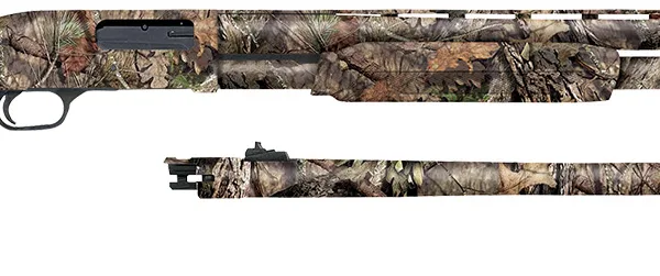 Mossberg 52282 500 Combo 12 Gauge 3" 5+1 Overall Mossy Oak Break-Up Country 28" Vent Rib/24" Slugster Barrels, Steel Receiver, Dual Extractors, Fixed Synthetic Stock, Includes Accu-Set Choke