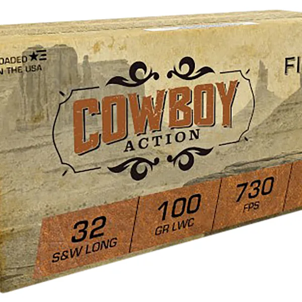 Fiocchi 32LA Cowboy Action  32S&WLong 100gr Lead Wadcutter 50 Per Box/20 Case