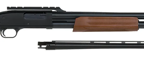 Mossberg 54243 500 Combo 12 Gauge 5+1 3" Blued 28" Vent Rib/24" Slugster  Barrel w/Cantilever Scope Mount, Blued Steel Receiver, Hardwood Dual Comb Stock, Includes Accu-Set Chokes