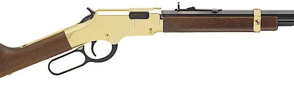 Henry H004Y Golden Boy  Youth 22 Short/ 22 Long/ 22 LR 12 LR/16 Short Capacity, 17" Barrel, Brasslite Metal Finish, American Walnut Stock, Right Hand