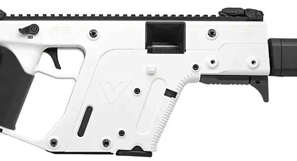 Kriss USA KV90CAP22 Vector CRB G2 *CA Compliant 9mm Luger 10+1 16" Black Barrel Shroud, Alpine White Rec & Fixed Stock, Black California Paddle Grip, Flip Up Sights