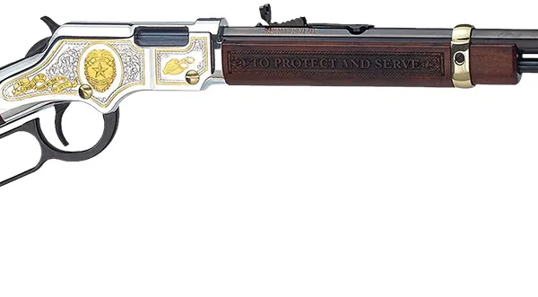 Henry H004LE Golden Boy Law Enforcement Tribute Lever Action 22 Short,Long,LR 16 LR/21 Short 20" Nickel Plated American Walnut Right Hand