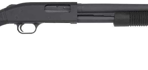 Mossberg 51660 590A1 Tactical 12 Gauge 8+1 3" 20" Heavy-Walled Barrel, Parkerized Finish, Drilled & Tapped Receiver, Mil-Spec Construction w/Metal Trigger Guard & Safety, Synthetic Stock