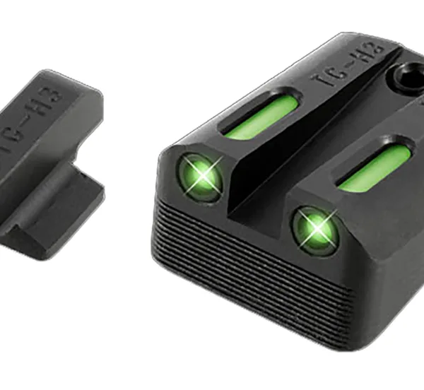 TruGlo TG13NV1A TFX  Black | Green Tritium & Fiber Optic White Outline Front Sight Green Tritium & Fiber Optic Rear Sight