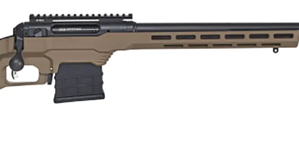 Savage Arms 57566 110 Precision 338 Lapua Mag 5+1 24", Matte Black Rec/Barrel, Flat Dark Earth Cerakote MDT LSS XL Chassis, Polymer Grip