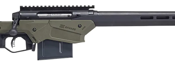 Savage Arms 57550 Axis II Precision 243 Win 10+1 22", Matte Black Barrel/Rec, OD Green Adjustable MDT Aluminum Chassis, Polymer Grip