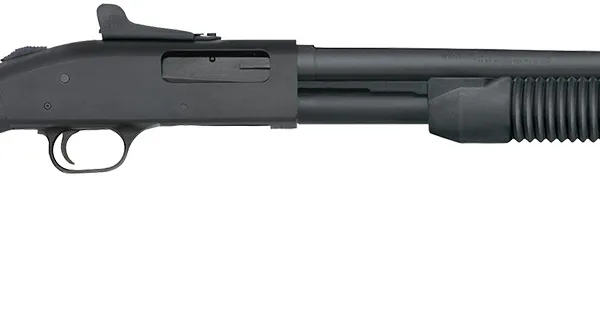Mossberg 50699 590 Persuader 20 Gauge 8+1 3" 20" Cylinder Bore Barrel, Matte Blued Metal Finish, Drilled & Tapped Receiver, Ghost Ring Sight, Synthetic Stock