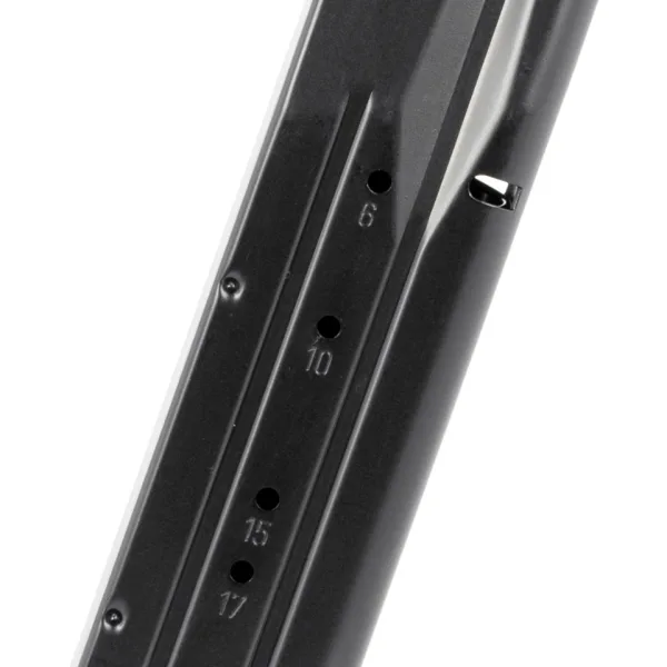 Mec-Gar MGWIT9LFAFC Tanfoglio 17rd 9mm Luger, Fits Tanfoglio Witness Large Frame Blued w/Anti-Friction Coating Carbon Steel