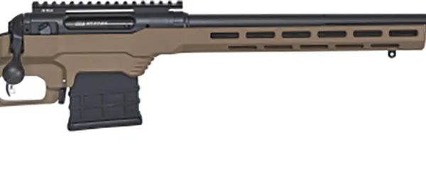 Savage Arms 57593 110 Precision 300 PRC 5+1 24", Matte Black Rec/Barrel, Flat Dark Earth Cerakote MDT LSS XL Chassis, Polymer Grip *Self timing taper aligned muzzlebrake (Short Action Calibers Only)