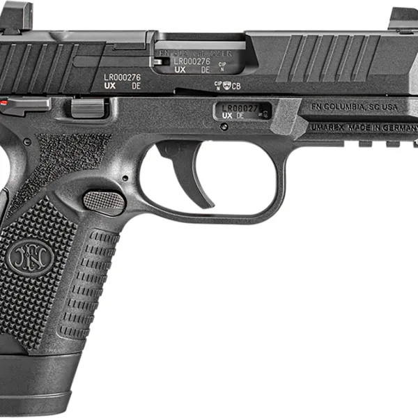 FN 66101011 502 Tactical 22 LR 10+1 4.60" Steel Threaded Barrel, Black Optic Ready/Serrated Slide & Polymer Frame w/Picatinny Rail, Black Textured Polymer Grip, Ambidextrous