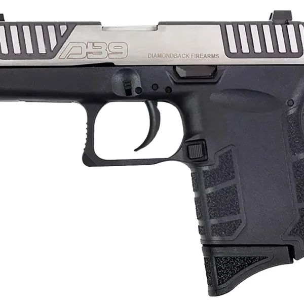 Diamondback DB0200P031 DB9 Gen4 Micro-Compact Frame 9mm Luger 6+1, 3.10" Stainless Steel Barrel & Serrated Slide, Black Polymer Frame & Grip