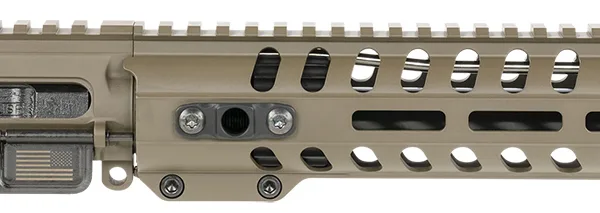 Patriot Ordnance Factory  Minuteman Complete Upper 5.56x45mm NATO 10.50" Black Nitride Barrel Aluminum Patriot Brown Receiver 9" M-LOK Handguard Lo Pro DI Gas Block (Mid Length)