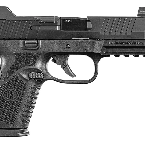 FN 66100837 509MT  9mm Luger 15+1/24+1, 4.50" Black Target Crown/Threaded Steel Barrel, Matte Black Optic Ready/Serrated Steel Slide, Matte Black Polymer Frame w/Picatinny Rail, Ambidextrous