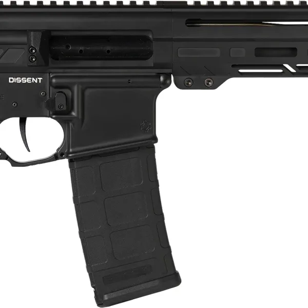 CMMG 55A938FAB Dissent  5.56x45mm NATO 30+1 6.50", Black Cerakote Rec, OEM Grip, Picatinny Buffer Adapter, Zeroed Drop-In Single Stage Trigger