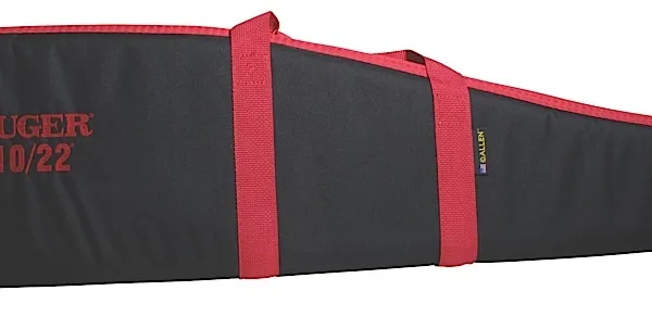 Ruger 27540 Embroidered Rifle Case 40" Black/Red Endura For Ruger 10/22