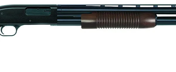 Mossberg 50430 500 Retrograde Full Size 12 Gauge Pump 3" 5+1 28" Matte Blued Vent Rib Barrel, Matte Blued Drilled & Tapped Receiver, Fixed Walnut Stock, Right Hand
