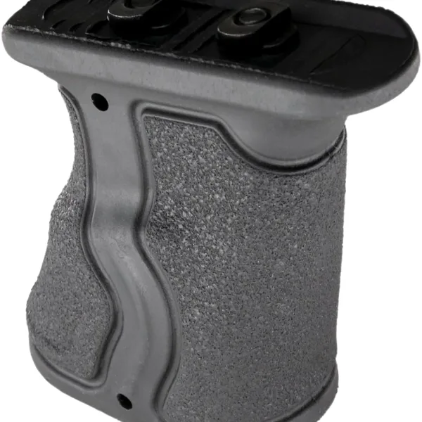 FAB Defense FXGRADMB Gradus Ergonomic Forward Grip Angled, Black Polymer with Rubber Overmold, Fits M-Lok Rail