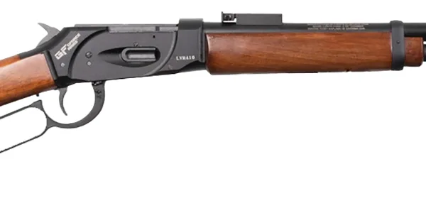 Gforce Arms GFLVR410S Saddlehorn  Lever 2.50" 9+1 24" Black Steel Barrel, Black Picatinny Rail Aluminum Receiver, Fixed Walnut Stock
