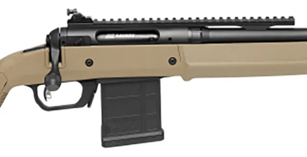 Savage Arms 58194 110 Scout Full Size 450 Bushmaster 5+1 16.50" Matte Black Threaded Barrel, Picatinny Rail Carbon Steel Receiver, Flat Dark Earth Magpul Hunter Synthetic Stock,