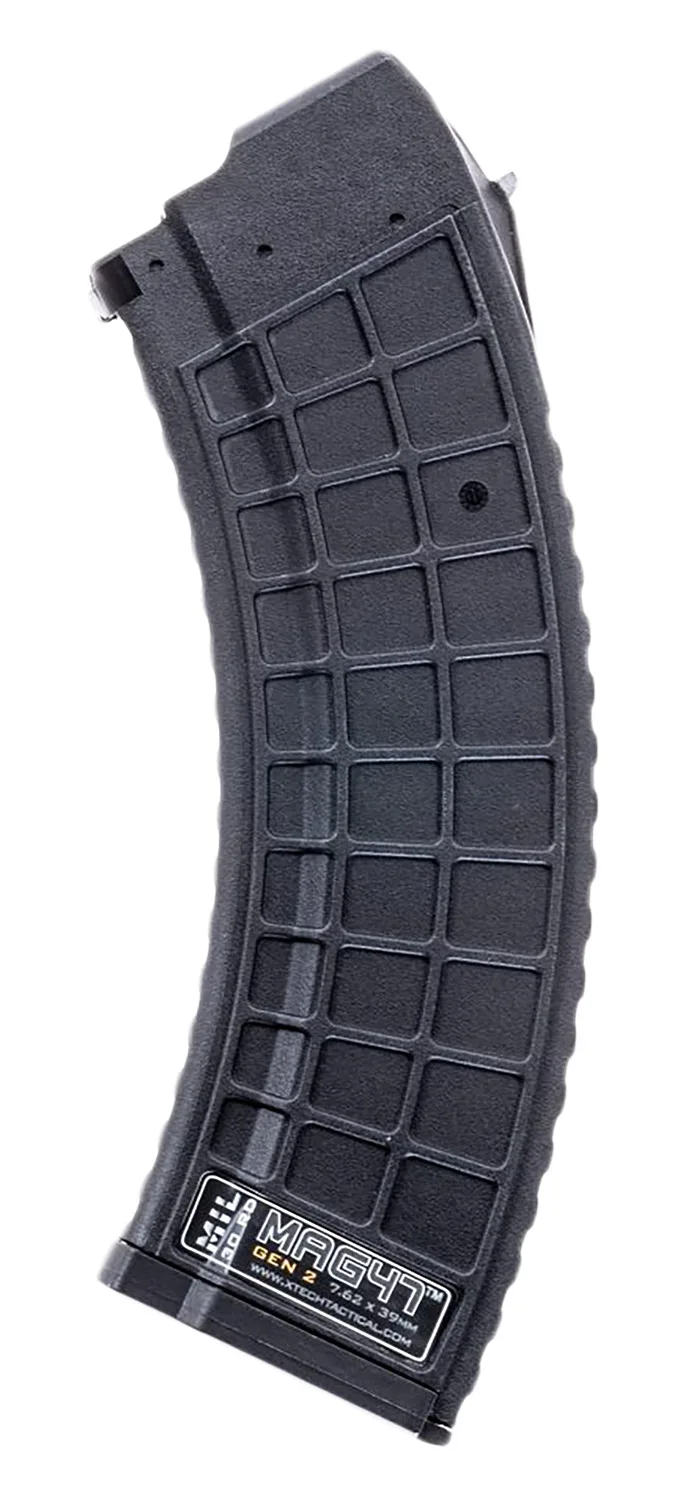 Xtech Tacitcal XTT135BLKELITE Elite 30rd 7.62X39 Fits AK-47 Black Stainless Steel