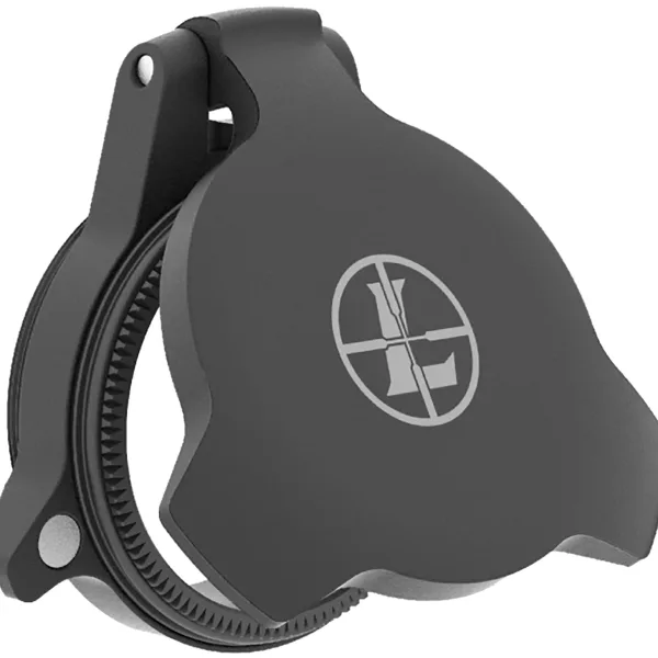 Leupold 114756 Alumina Scope Cover Matte Black Aluminum 24mm Objective Screw On Mount Flip Open