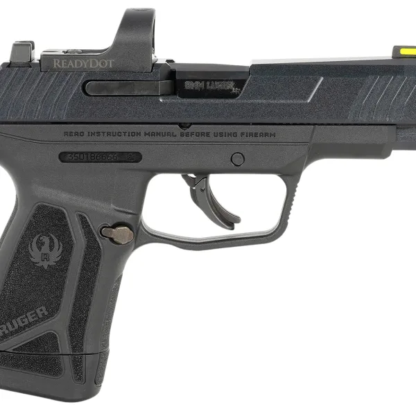 Ruger 3521 Max-9 Long RD 9mm Luger 12+1 4" Black Alloy Steel Optic Ready/Serrated Slide, Black Polymer Frame