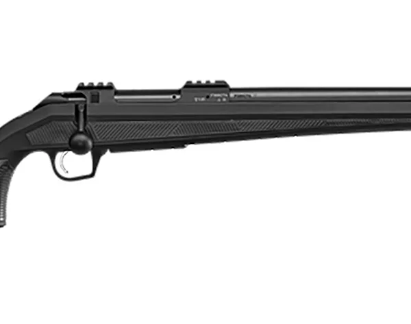 CZ-USA 07421 600+ Alpha 223 Rem 5+1 24"  Black Nitride Threaded Barrel, Black Nitride Aluminum Receiver w/Weaver Rail, Black Soft Touch Fixed Polymer Stock