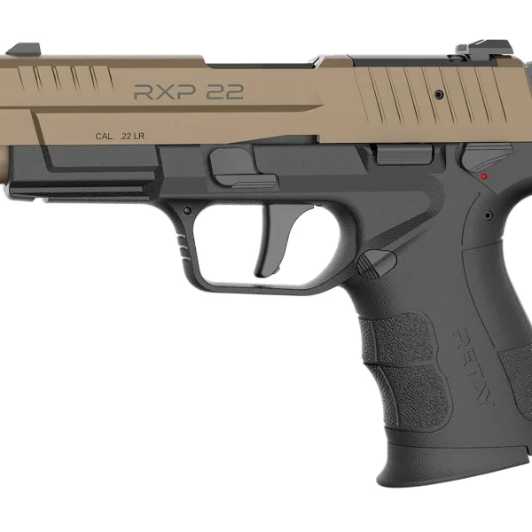 Retay USA RXP22BLKFDES13TH RXP 22 LR 13+1 4" Threaded Barrel, Flat Dark Earth Cerakote Optic Ready/Serrated Slide, Black Cerakote Polymer Frame w/Accessory Rail, RMR/RMSc Footprint