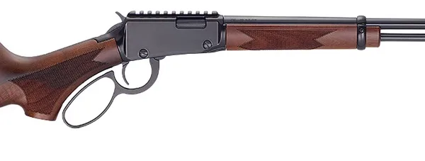 Henry H001PGH22M Sporter 22 WMR 12+1 18.50" Blued Threaded Barrel, Black Aluminum Receiver w/Picatinny Rail, American Walnut Fixed w/Pistol Grip Stock