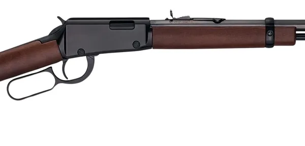 Henry H001T22 Frontier 22 S/L/LR 16/17/23+1 20" Blued Octagon Barrel, Black Aluminum Receiver, American Walnut Straight Grip Stock