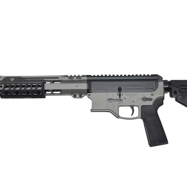Bilson Arms P8FSSTB20R1 BA-15FCP 338 ARC 10+1 14.50" Stainless Steel Threaded Barrel, Tactical Gray/Graphite Black Cerakote Aluminum Receiver w/Picatinny Rail, M-LOK Handguard, Black Polymer SBA4 Brac