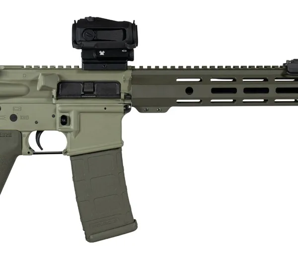 Shark Coast Tactical SCC04137GKNL Grassy Knoll Bundle 5.56 NATO 30+1 16" Black Melonite Threaded Barrel, 2-Tone Green Cerakote Aluminum Receiver w/Picatinny Rail, M-LOK Handguard, Magpul MOE SL OD Gre