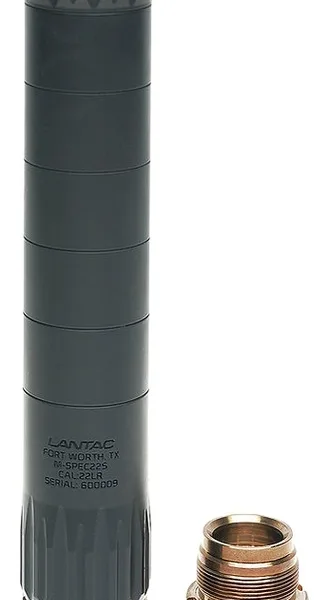 Lantac Usa 01-SUP-MSPEC22S M-Spec  22LR Black Aluminum 1/2"x28