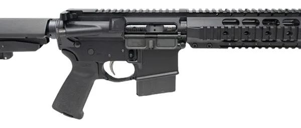 Dpms Panther Arms DP51655225433 Kitty Kat S9 338 ARC 8" Black Nitride Heavy Threaded Barrel, Black Hardcoat Anodize Aluminum Receiver w/Picatinny Rail, DPMS Quad Rail Handguard, Black Polymer SB Tacti
