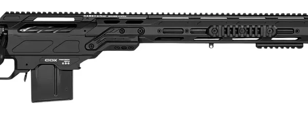 Cadex Inc CDX33LITE33827BR30I2D3 CDX-33 Lite 338 Lapua Mag 5+1 27" Black DLC Fluted Threaded Barrel, Black Cerakote Receiver w/Picatinny Rail, M-LOK Handguard, Adjustable Folding Black Buttstock, Blac