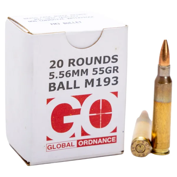 GO 850003223346        556X45 M193 55GR FMJ  20/50