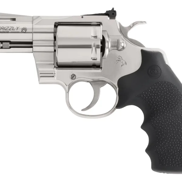 Colt Mfg GRIZZLYSP3RTS Grizzly  357 Mag 6 Shot 3" Stainless Ported Vent Rib Barrel, Stainless Unfluted Cylinder, Stainless Stainless Steel Frame, Black Hogue Overmolded Grip, Exposed Hammer