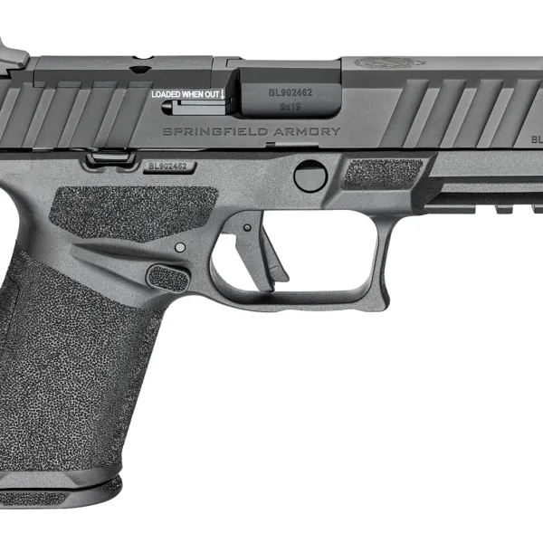 Springfield Armory ECA9409BCA Echelon Alpha 40.C 9mm Luger 10+1 4" Black Melonite Barrel & Optic Ready/Serrated Slide, Black Polymer Frame w/Picatinny Rail Adaptive Texture Grip, *CA Compliant