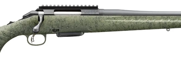 Glenfield 52008 Model A  Full Size 223 Rem 5+1 20" Matte Black Threaded Barrel, Matte Black Alloy Steel Receiver w/Picatinny Rail, Moss Green Splatter Fixed Synthetic Stock, Right Hand