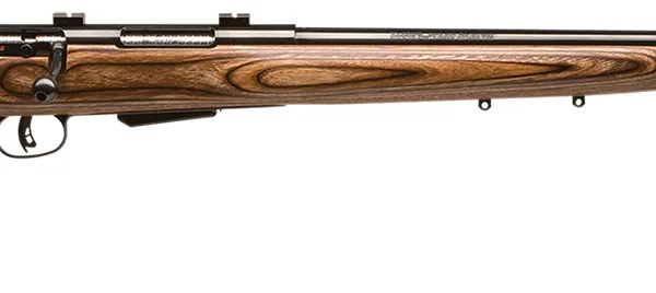 Savage Arms 18527 25 Lightweight Varminter 204 Ruger 4+1 Cap 24" Matte Black Rec/Barrel Natural Brown Laminate Stock Right Hand (Full Size) with Detachable Box Magazine