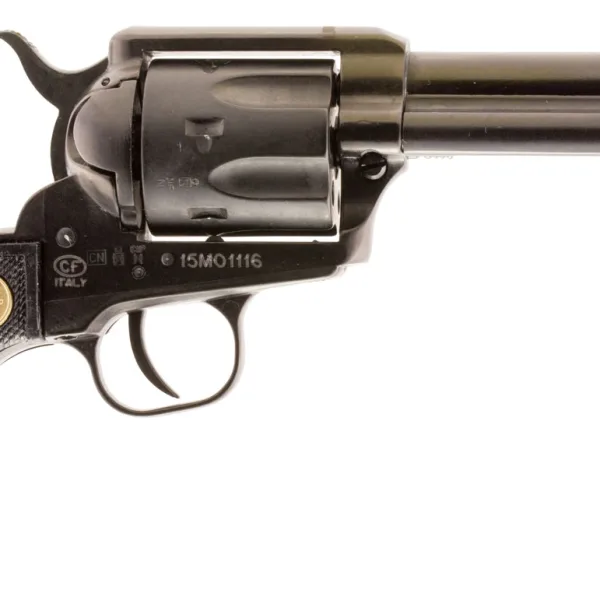 Chiappa Firearms 340250 SAA 1873  Medium Frame 22 LR 6 Shot, 4.75" Blued Steel Barrel, Cylinder & Frame, Black Plastic Grip, Exposed Hammer