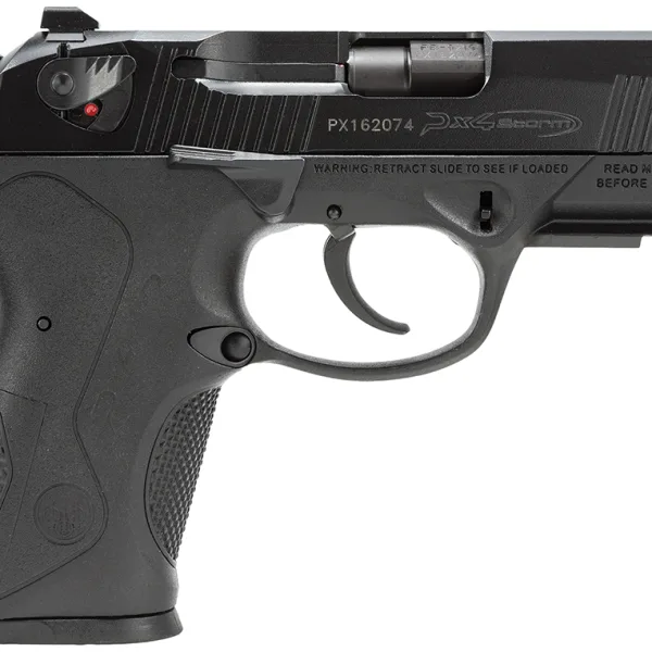 Beretta USA JXC9F21 Px4 Storm Compact 9mm Luger 15+1 3.27" Black Steel Barrel, Black Bruniton Serrated Steel Slide, Black Polymer Frame w/Picatinny Rail & Interchangeable Backstrap Grip, Ambidextrous