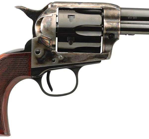 Taylors & Company 4201DE Runnin Iron Deluxe 45 Colt (LC) 6rd 3.50" Blued Cylinder & Barrel Color Case Hardened Steel Frame Checkered Walnut Grip (Taylor Tuned)