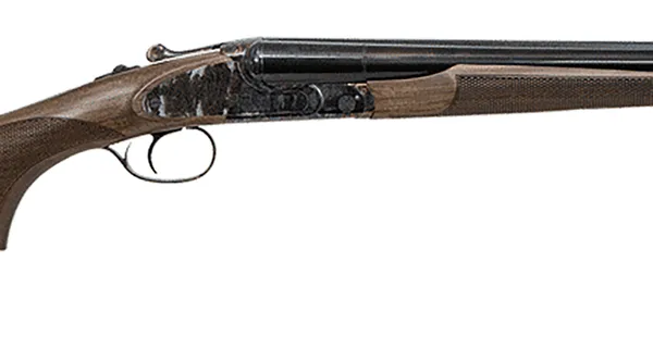 CZ-USA 06417 Sharp-Tail Coach 12 Gauge 3" 2rd 20" Black Hard Chrome Side-by-Side Barrel, Color Case Hardened Metal Finish, Turkish Walnut Stock Includes Fixed Chokes