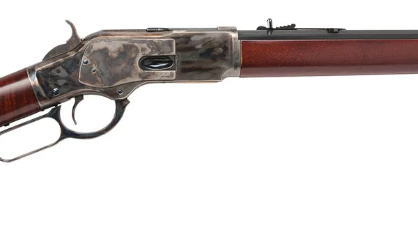 Cimarron CA281 1873 Short Full Size 45 Colt (Long Colt) 10+1 20" Blued Octagon Barrel, Color Case Hardened Stainless Steel Receiver, Walnut Fixed Stock, Right Hand