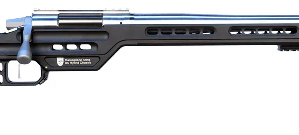 MasterPiece Arms 65CMPMRRHBLKPBA PMR  6.5 Creedmoor 10+1 24" Stainless Steel Polished Black Aluminum Black V-Bedded BA Hybrid Chassis Stock Right Hand