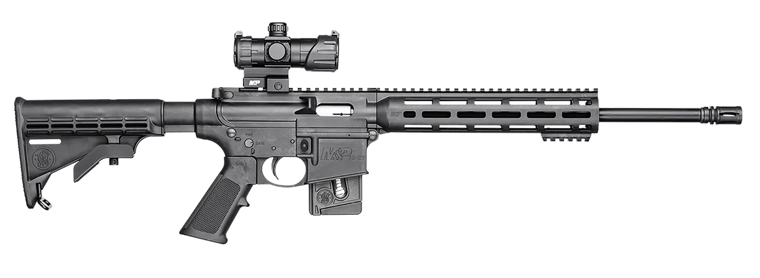Smith & Wesson 12723 M&P15 Sport OR 22 LR 10+1 16.50" Black Threaded Barrel, Matte Black Aluminum Receiver w/Picatinny Rail, M-LOK Handguard, Black 6 Position CAR Synthetic Stock, Black Polymer Grip,